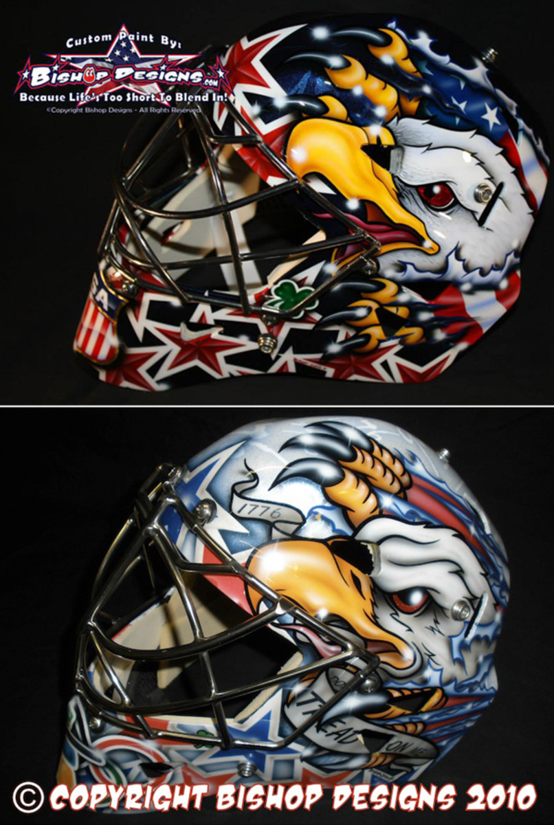 EYECANDYAIR Custom Goalie Mask Painting and Airbrushed Helmet