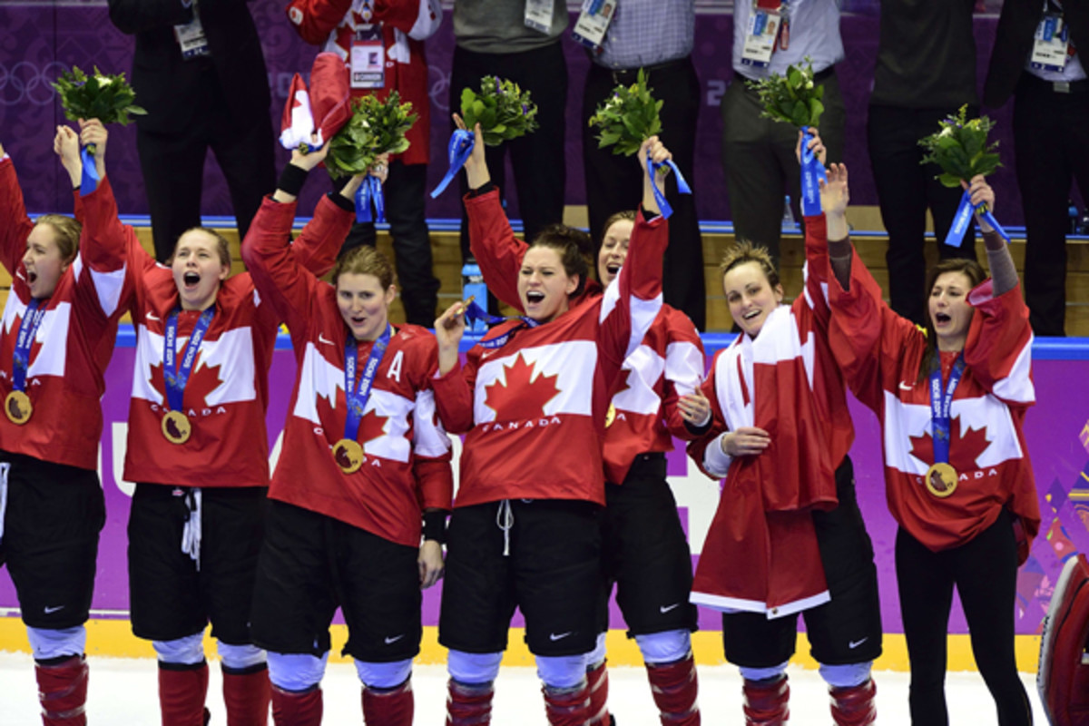 hockdy canada women's hockey gold medal sochi 2014
