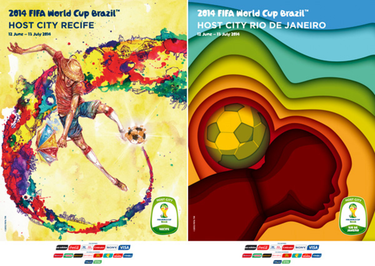 2014 world cup host cities posters