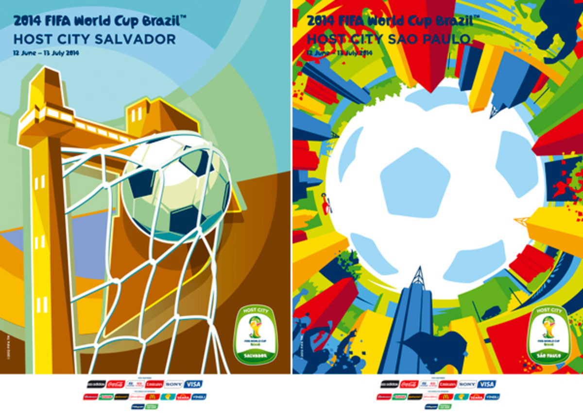 2014 world cup host cities posters