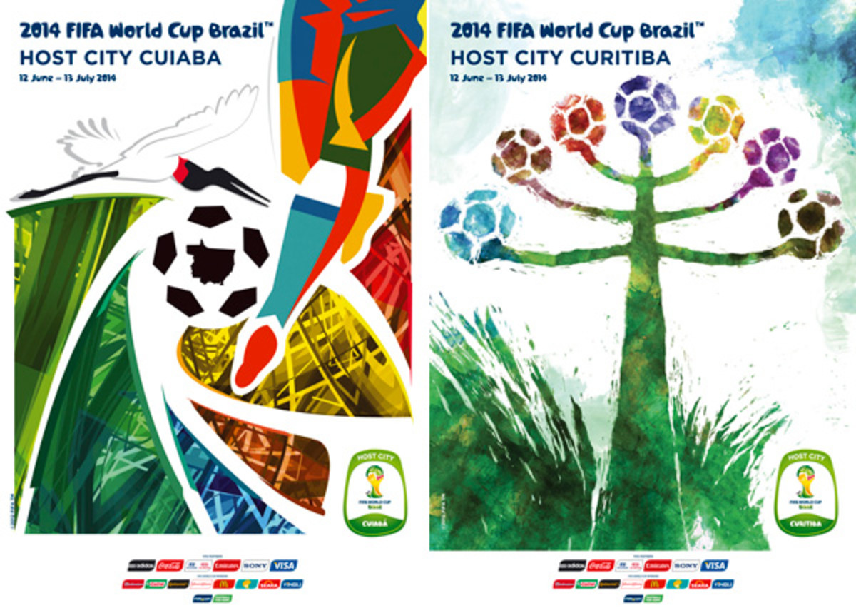 2014 world cup host cities posters