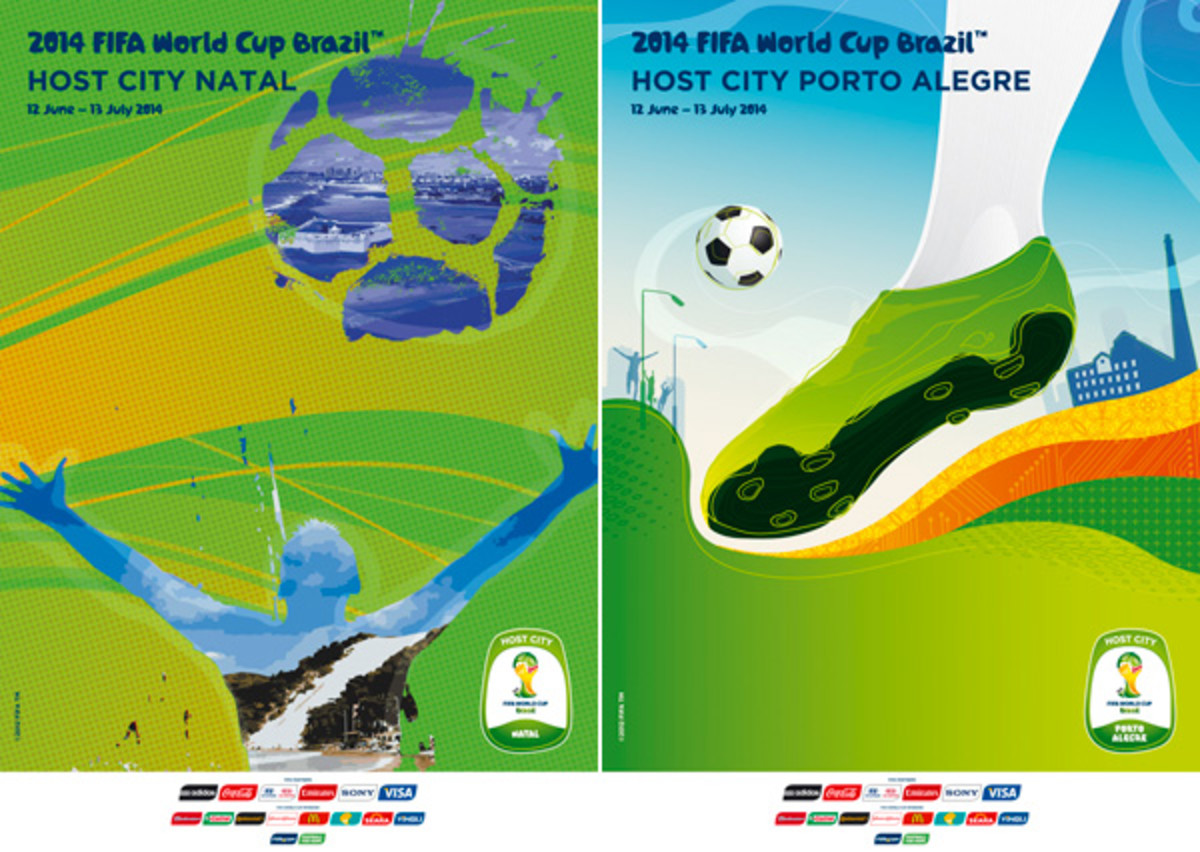 2014 world cup host cities posters