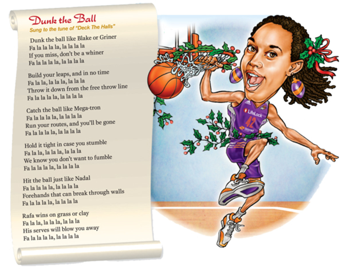 holiday songs dunk the ball