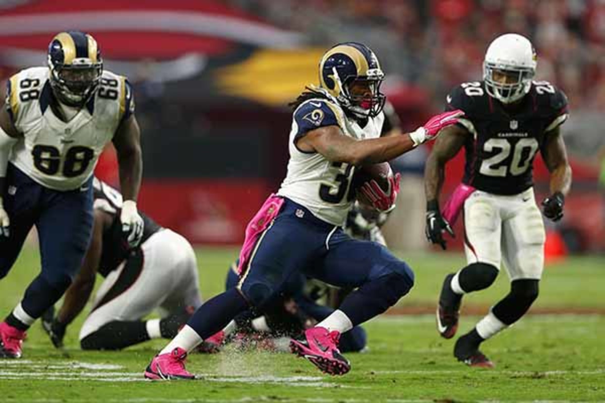 fantasy football 2015 week 5 risers sliders todd gurley