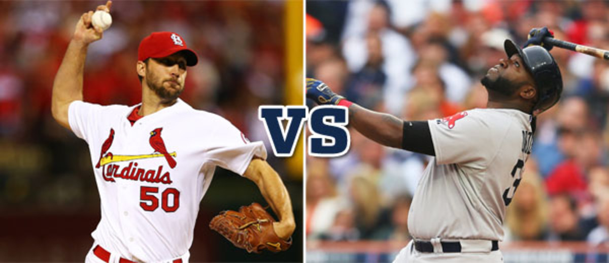 adam wainwright st. louis cardinals david ortiz boston red sox world series 2013