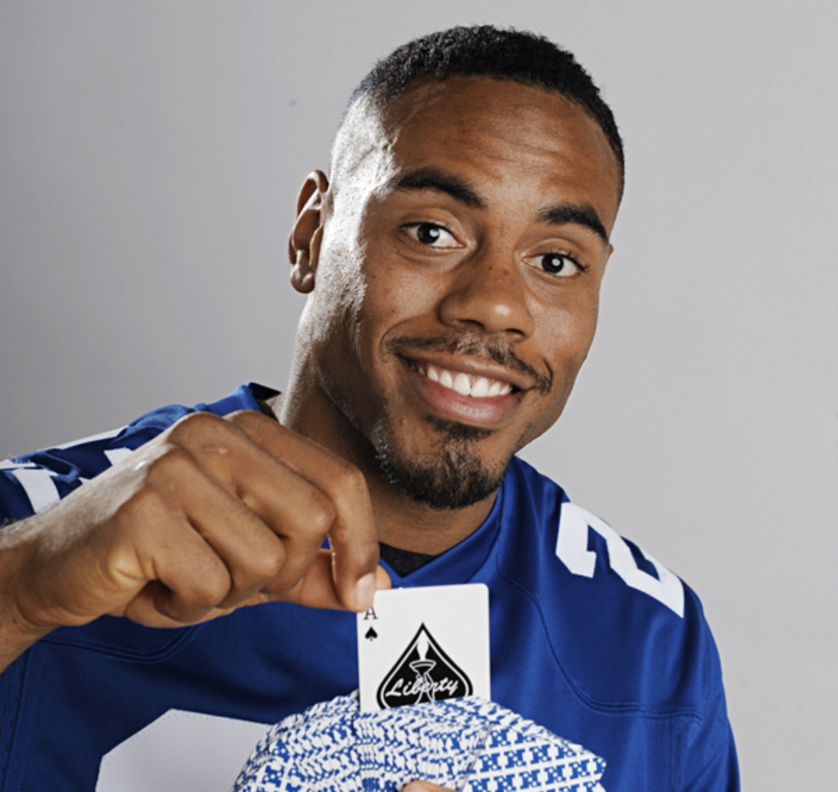 rashad jennings new york giants card tricks magic