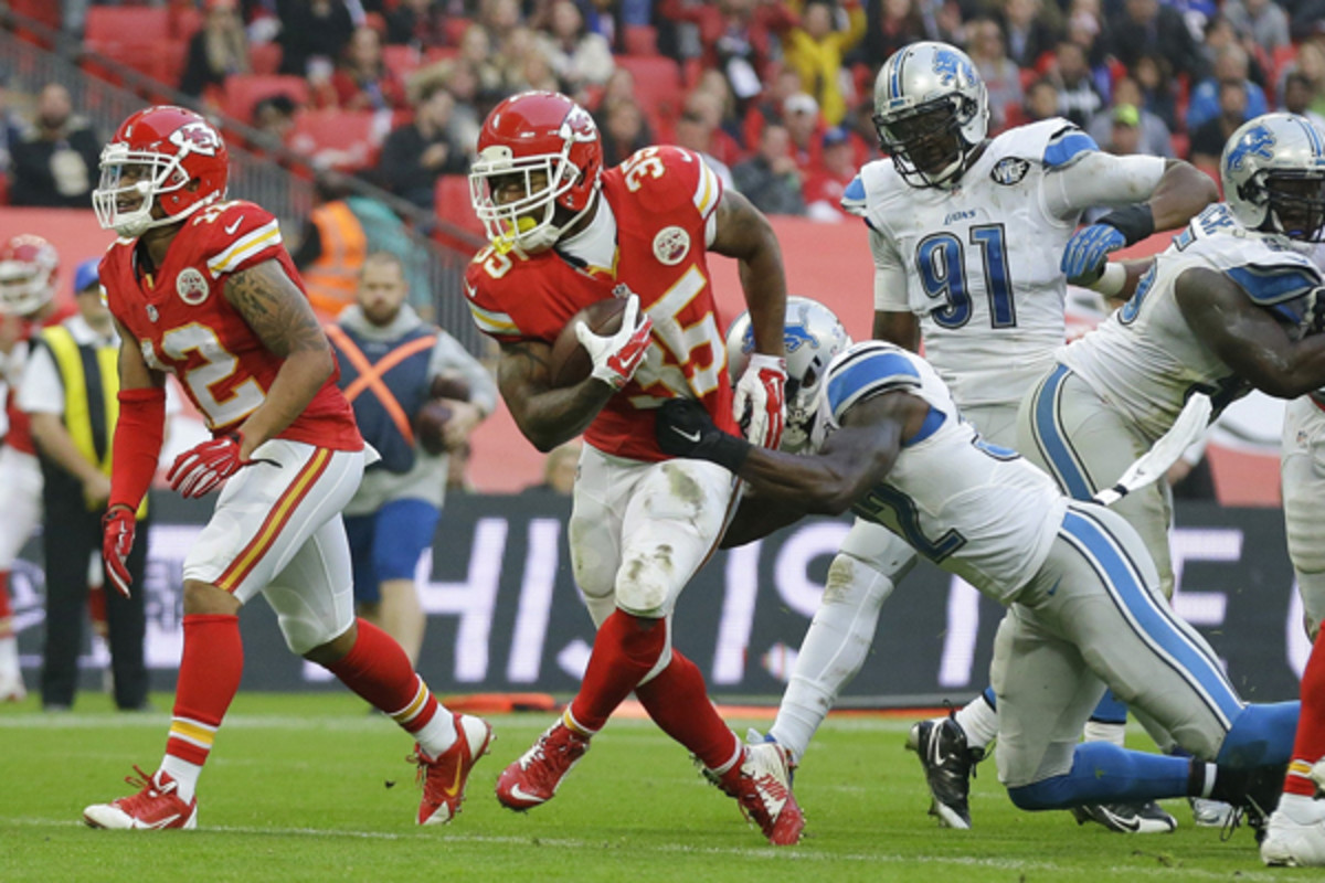 fantasy football 2015 week 13 risers Charcandrick West