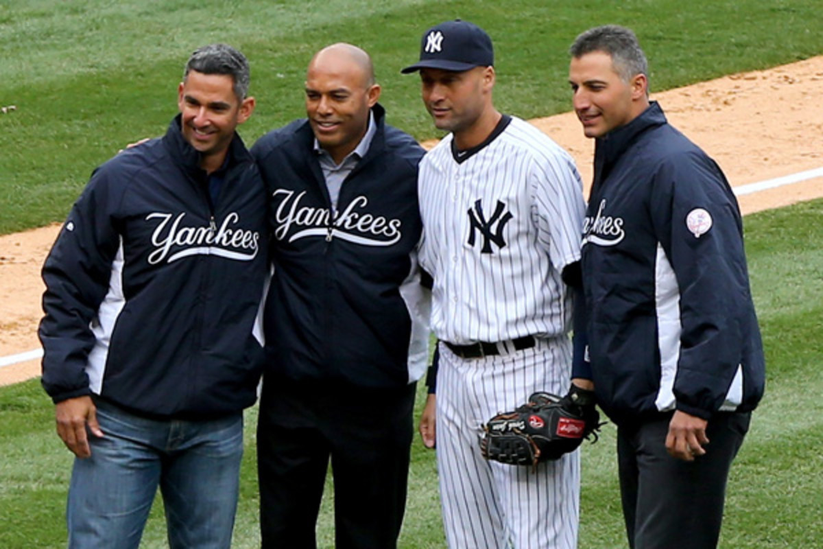 derek jeter jorge posada andy pettitte mariano rivera new york yankees core four