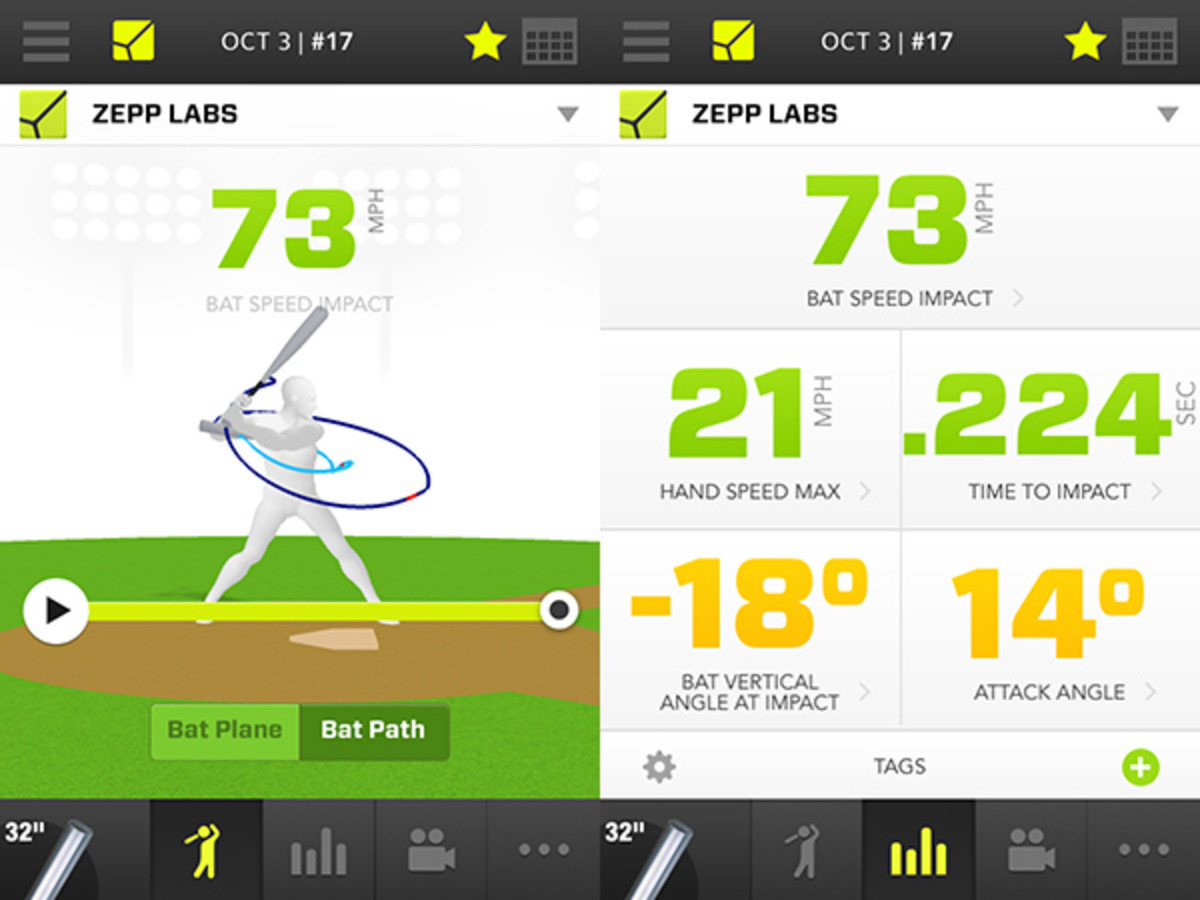 zepp labs baseball training center