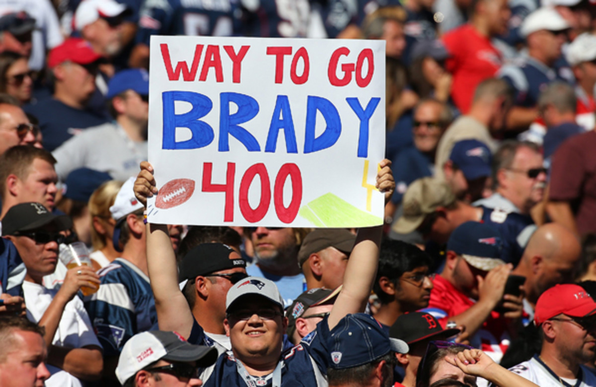 tom brady patriots 400 touchdowns