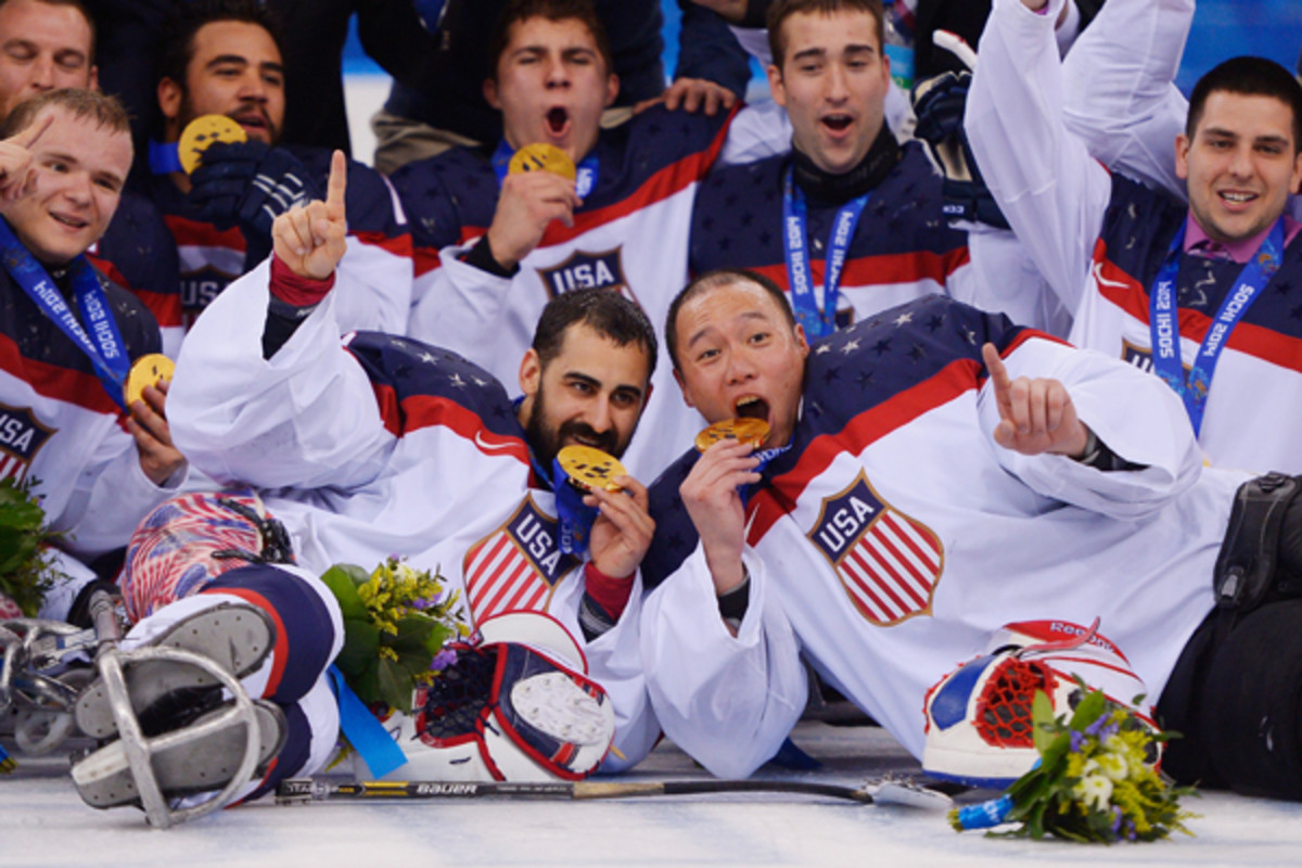 team usa sled hockey gold medal 2014 paralympics