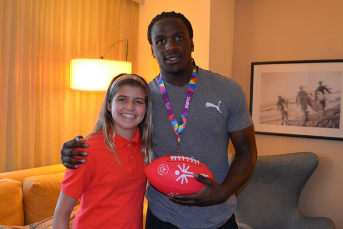 jamaal charles kansas city chiefs special olympics