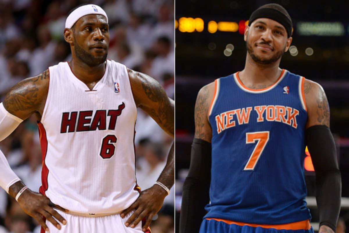 lebron james carmelo anthony miami heat new york knicks