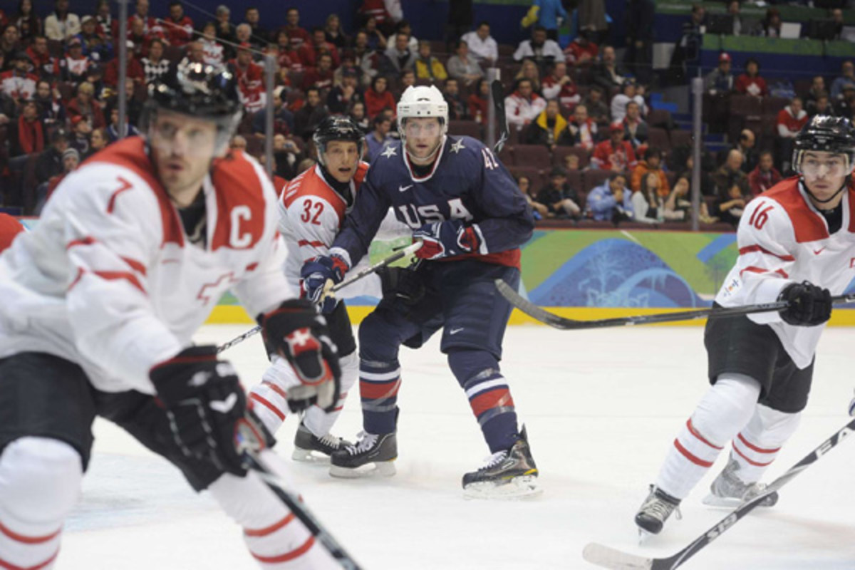 david backes us men's hockey 2010 vancouver olympics