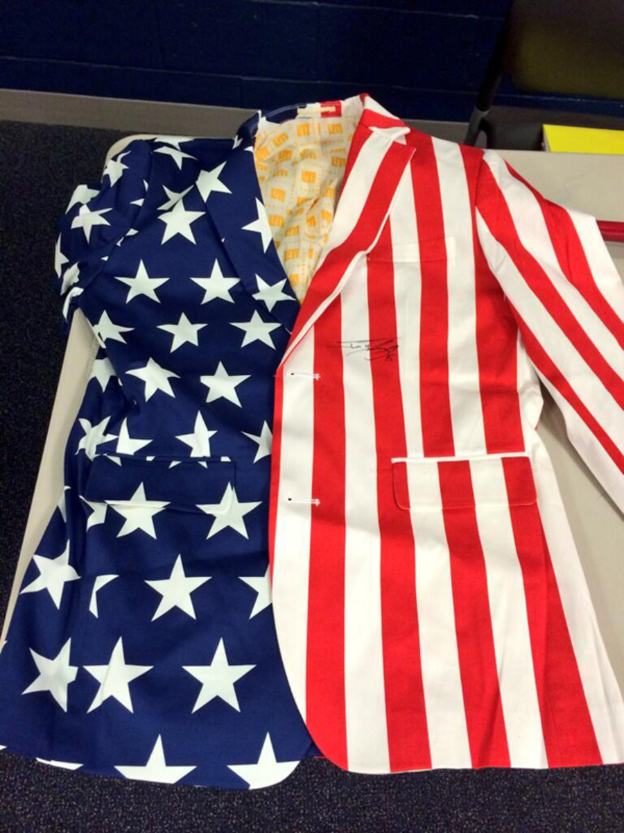 boston red sox flag suit