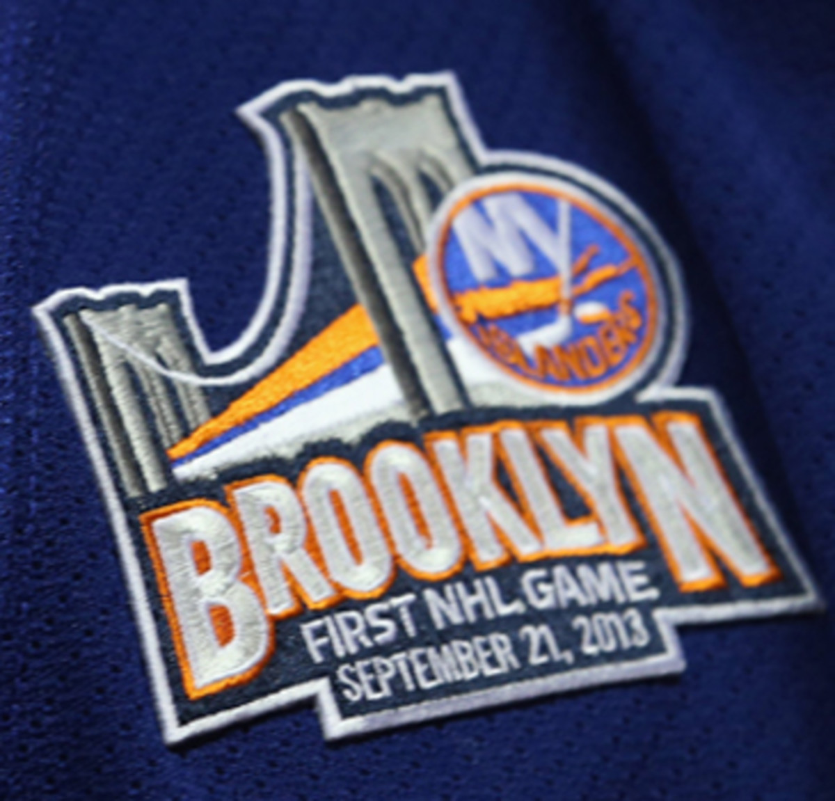 islanders devils brooklyn barclays center patch