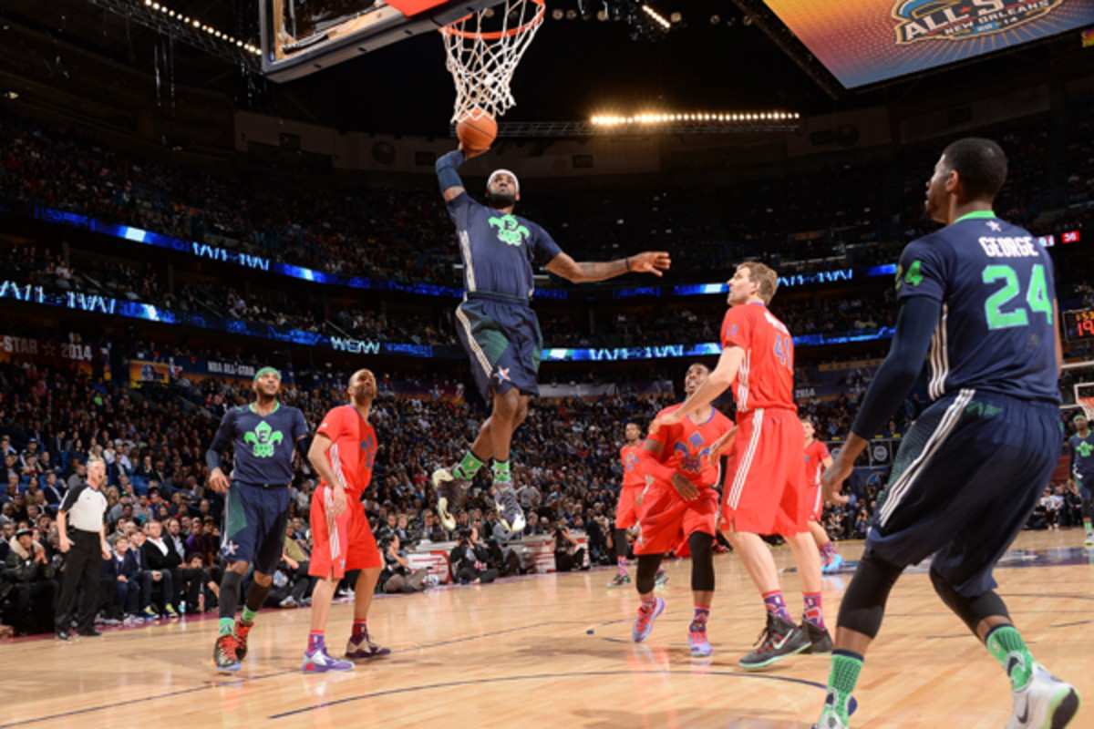 nba all-star game 2014 lebron james dunk