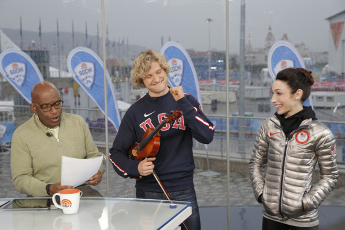 ice dancing charlie white meryl davis today show violin