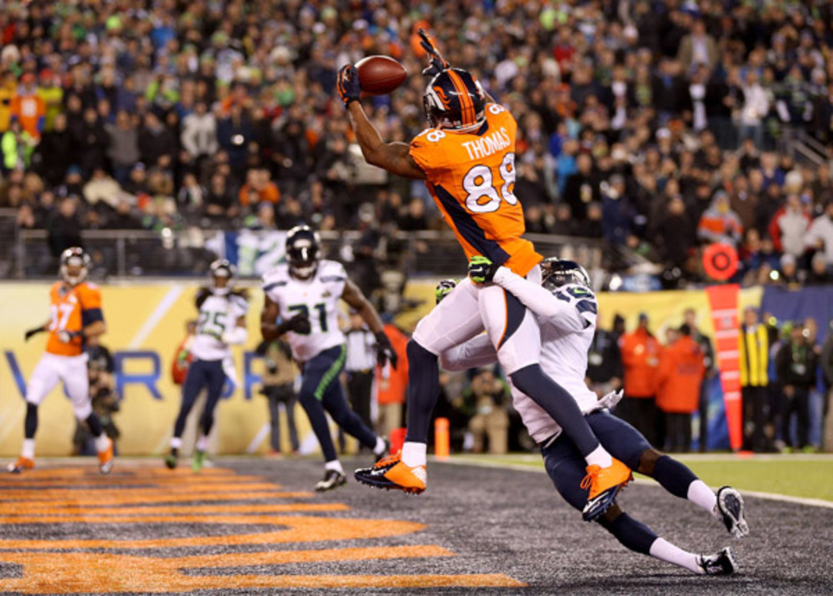 seattle seahawks super bowl xlviii denver broncos demarius thomas touchdown