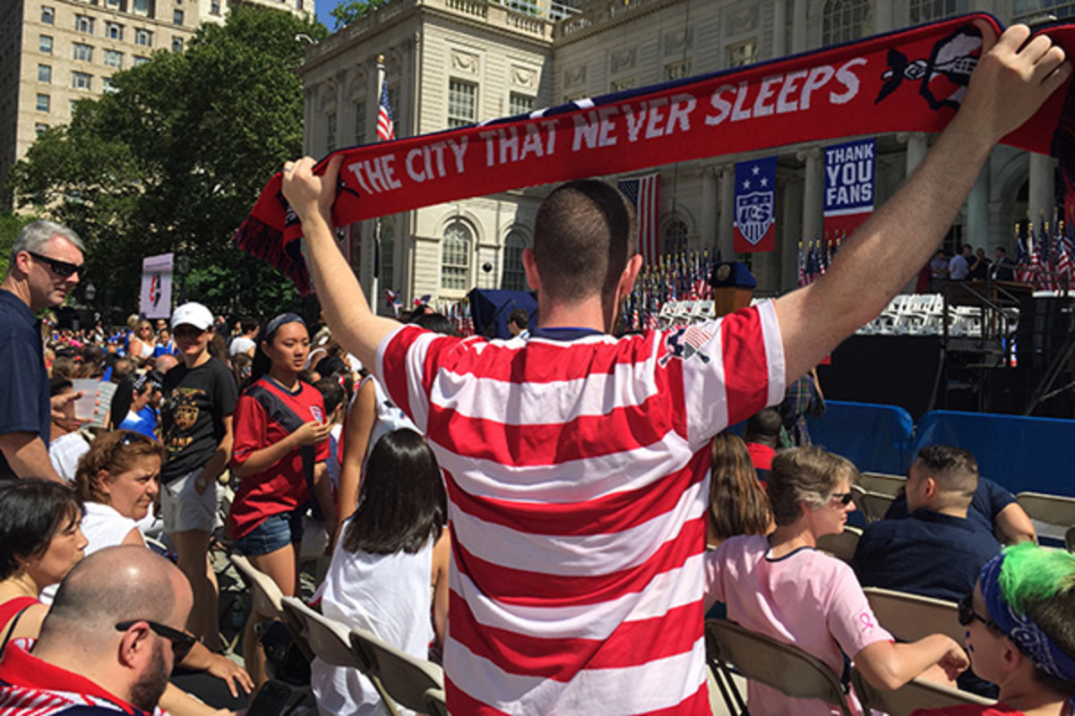 women's world cup ticker-tape parade