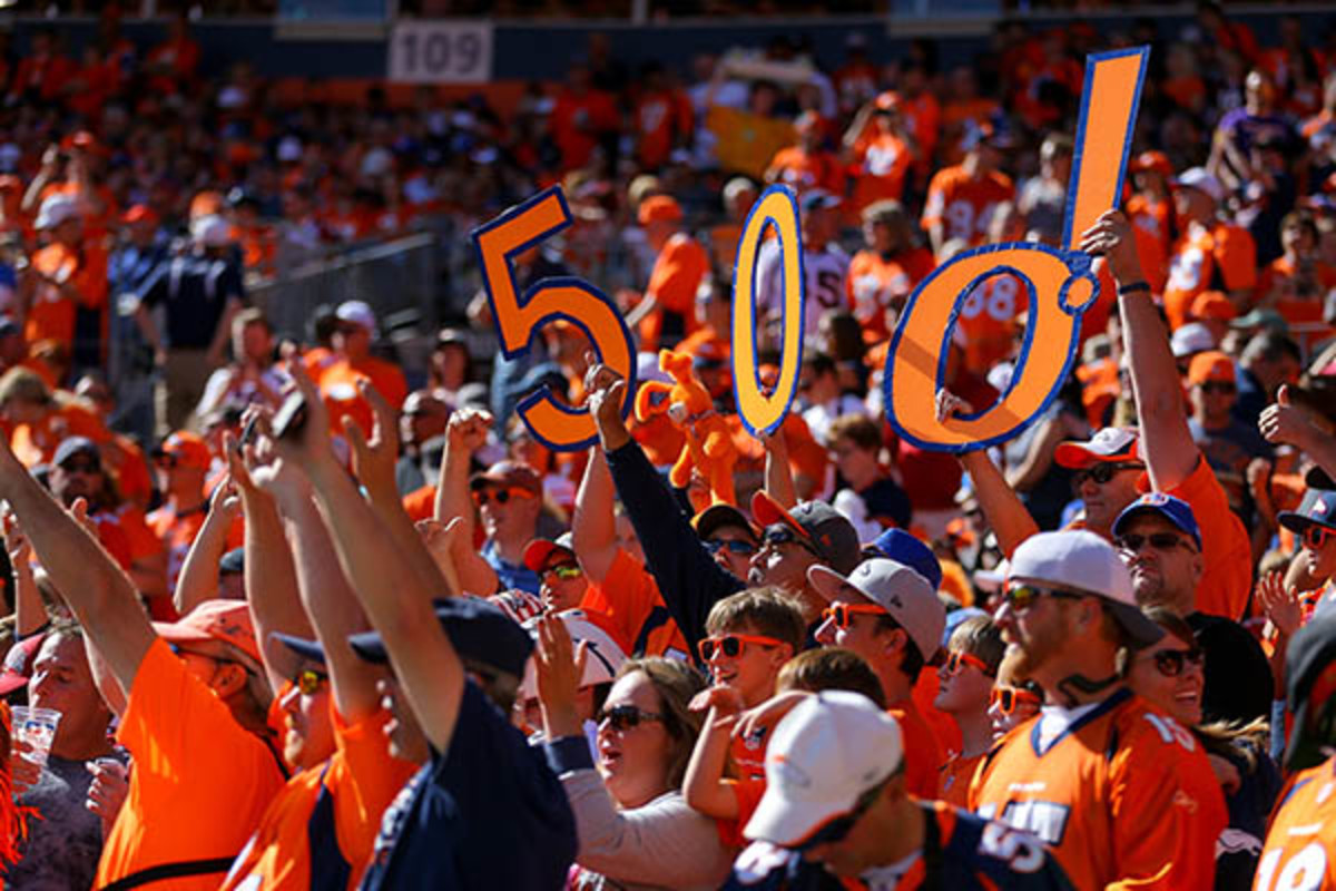 peyton manning denver broncos 500 touchdowns