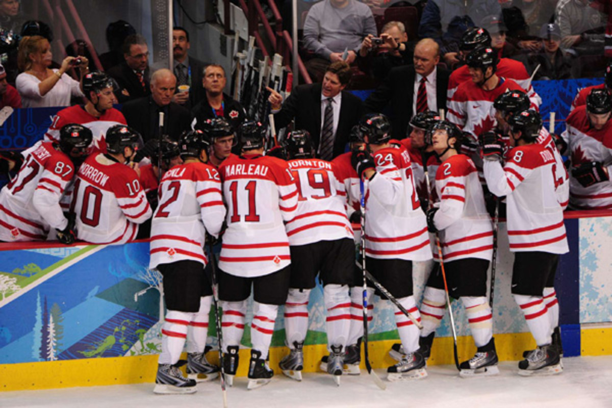 mike babcock canada men's hockey 2010 olympics