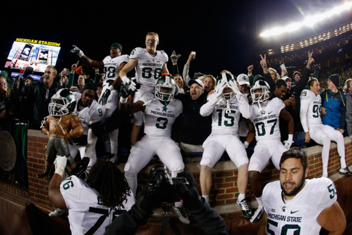 michigan state spartans michigan wolverines great ending