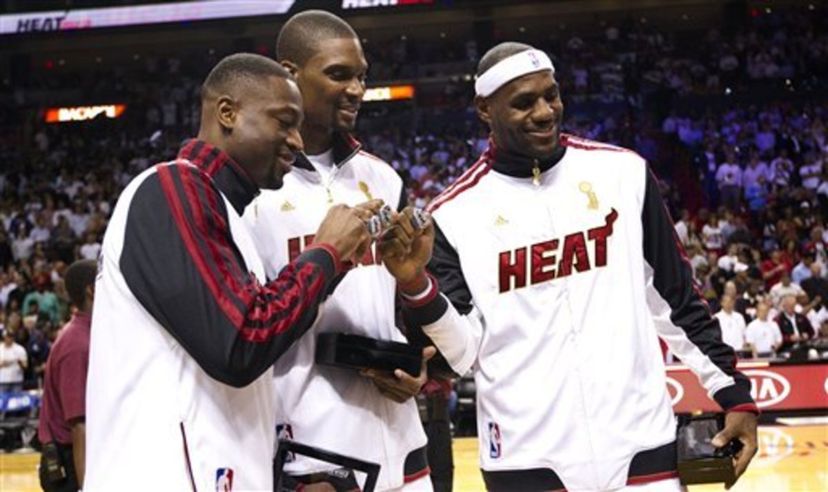 LeBron James fights Dwyane Wade and Chris Bosh in the ring - Sports  Illustrated