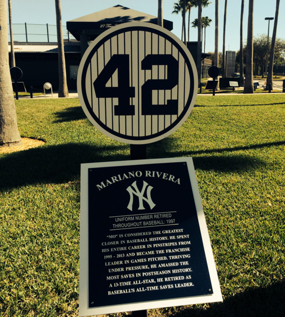 mariano rivera plaque yankees spring training