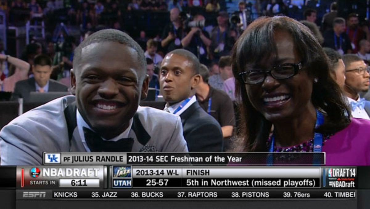 julius randle mom 2014 nba draft