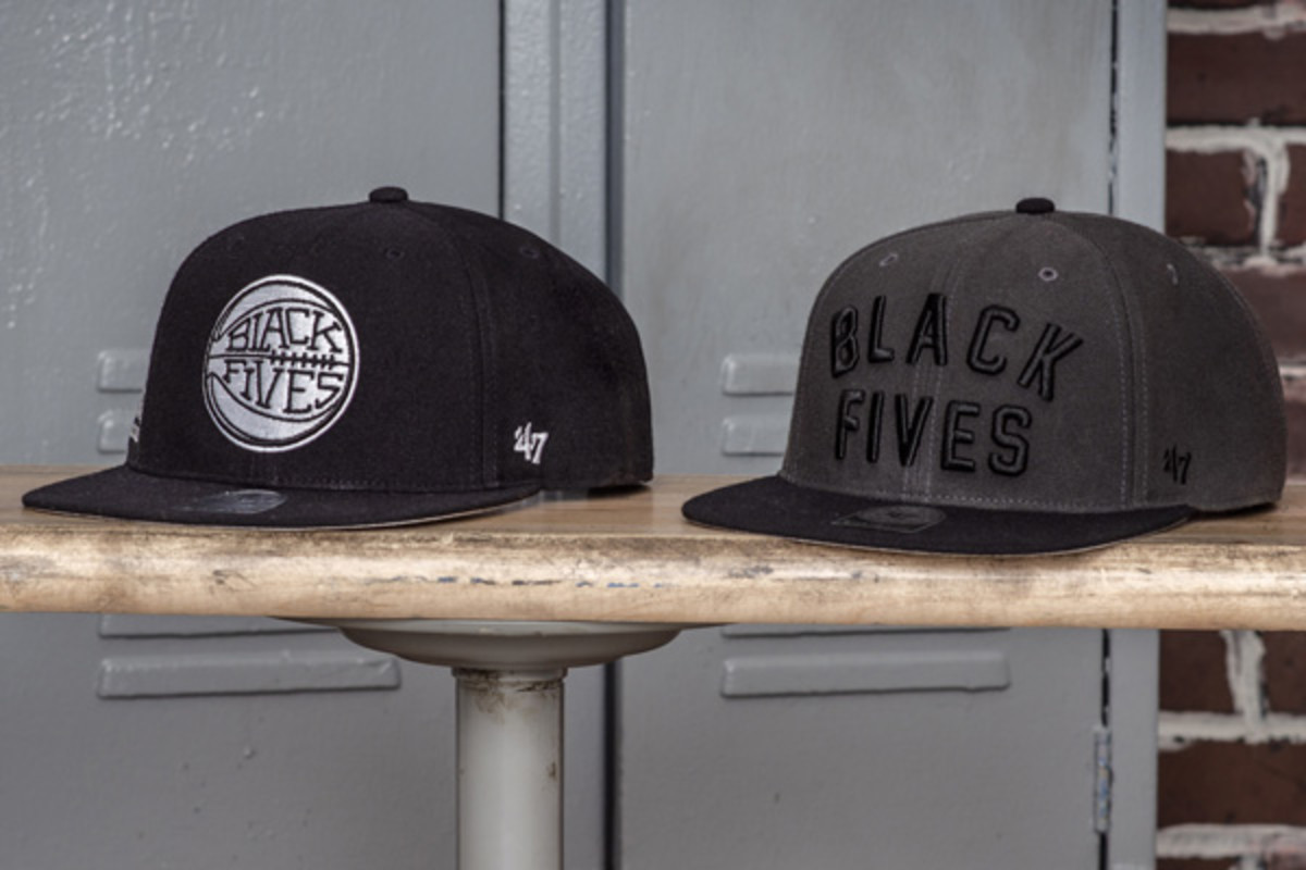 47 brand black fives basketball