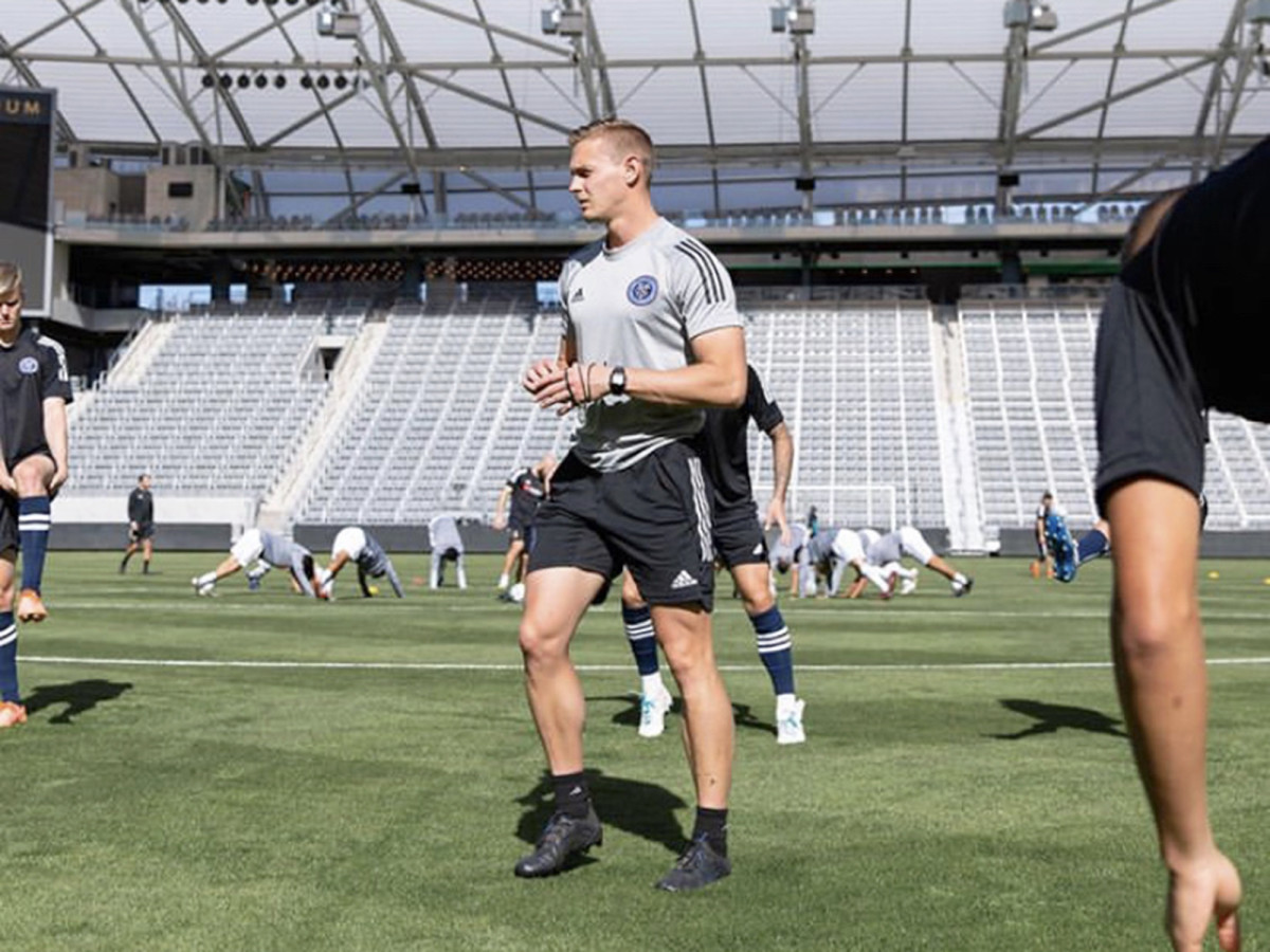 New York City FC performance trainer Jake Roswell